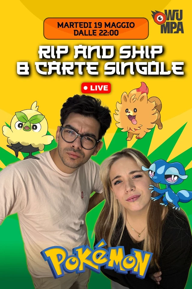 Wumpa Store Live🔥 Salvati dai mostriciattoli tascabili, vai di Pokémon