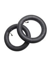 Butyl Rubber Thickened Inner Tube Pair with Curved Valves for Scooters