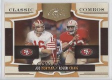 2009 Donruss Classics Classic Combos Joe Montana Roger Craig #11 HOF 0zm3