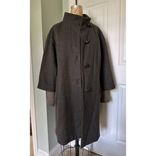 MARELLA cappotto lana pea maglione alpaca maglia manica mantella stile marrone tg 10 Italia 