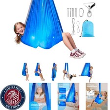 Indoor  Outdoor Sensory Hammock, Soft Fabric Swing for Kids with 300lbs Limit