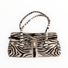 Prada Zebra Print Pony Hair Shoulder Bag