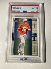 2000 Upper Deck Victory Tom Brady #326 PSA 8