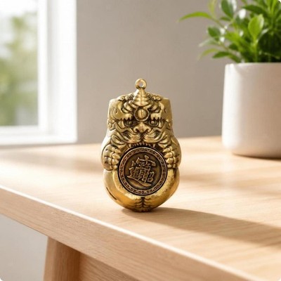 Sammlerstück taktile Pixiu Figur mit drehbarem Medaillon für Schreibtisch Display