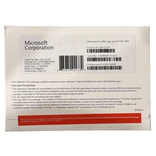 Genuine MICROSOFT Windows 10 Home 64 Bit Eng Intl Software Sealed NEW!