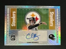 2025 Donruss Optic Chris Boswell #HM-CB Silver Prizm Hash Marks Auto Steelers
