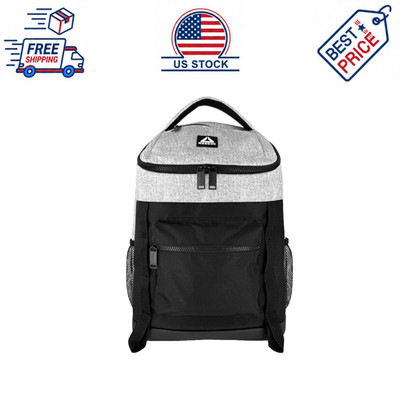 Reebok Unisex Bobbie Top Loader 18.5 Inch Laptop Backpack Light Heather Grey