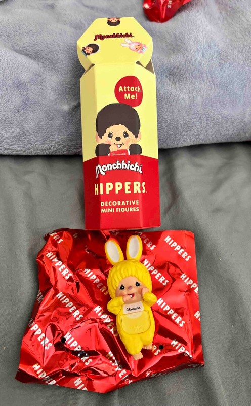 Monchhichi Hipper- yellow bunny - (NEW)