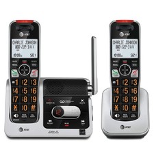 BL102-2 DECT 6.0 2-Handset Cordless Phone for Home with Answering Machine, Call