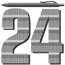 JIMMIDDA 24 Pcs Gel Pens - 0.7mm Black Ink Fine Point 24 Pack-Bulk