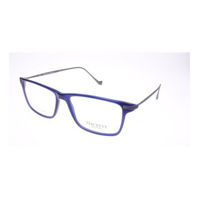 Hackett Bespoke Brille Herren Damen  Blau Rechteckig HEB174 683 Titan