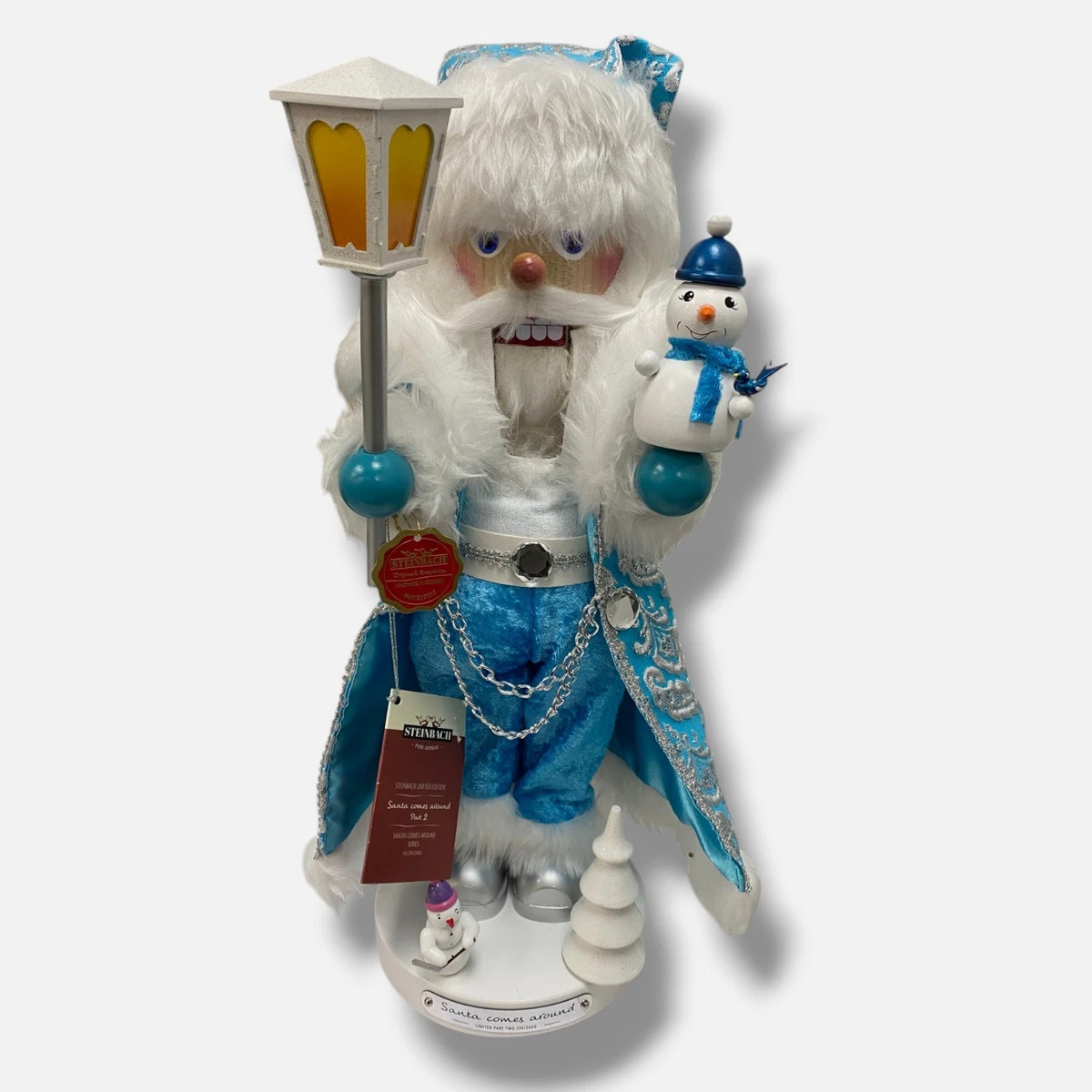 サンタ人形 水色 Blue Santa Seasonal Figurines for sale | eBay