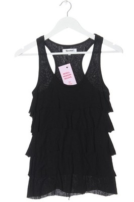 GESTUZ Rüschentop Damen Top Gr. DE 36 schwarz Casual-Look