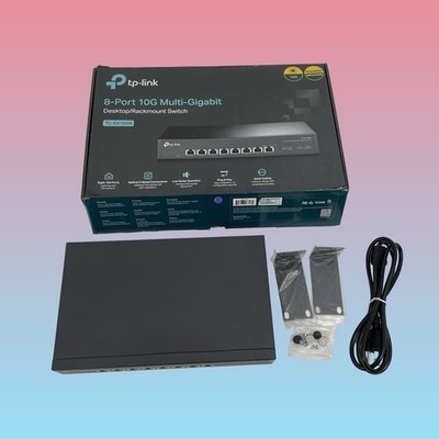 TP-Link TL-SX1008 8 Port 10G/Multi-Gig Unmanaged Ethernet Switch #U8064