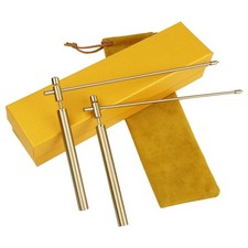 Dowsing Rods Copper, 2PCS Divining - Solid Copper and Brass With Gold