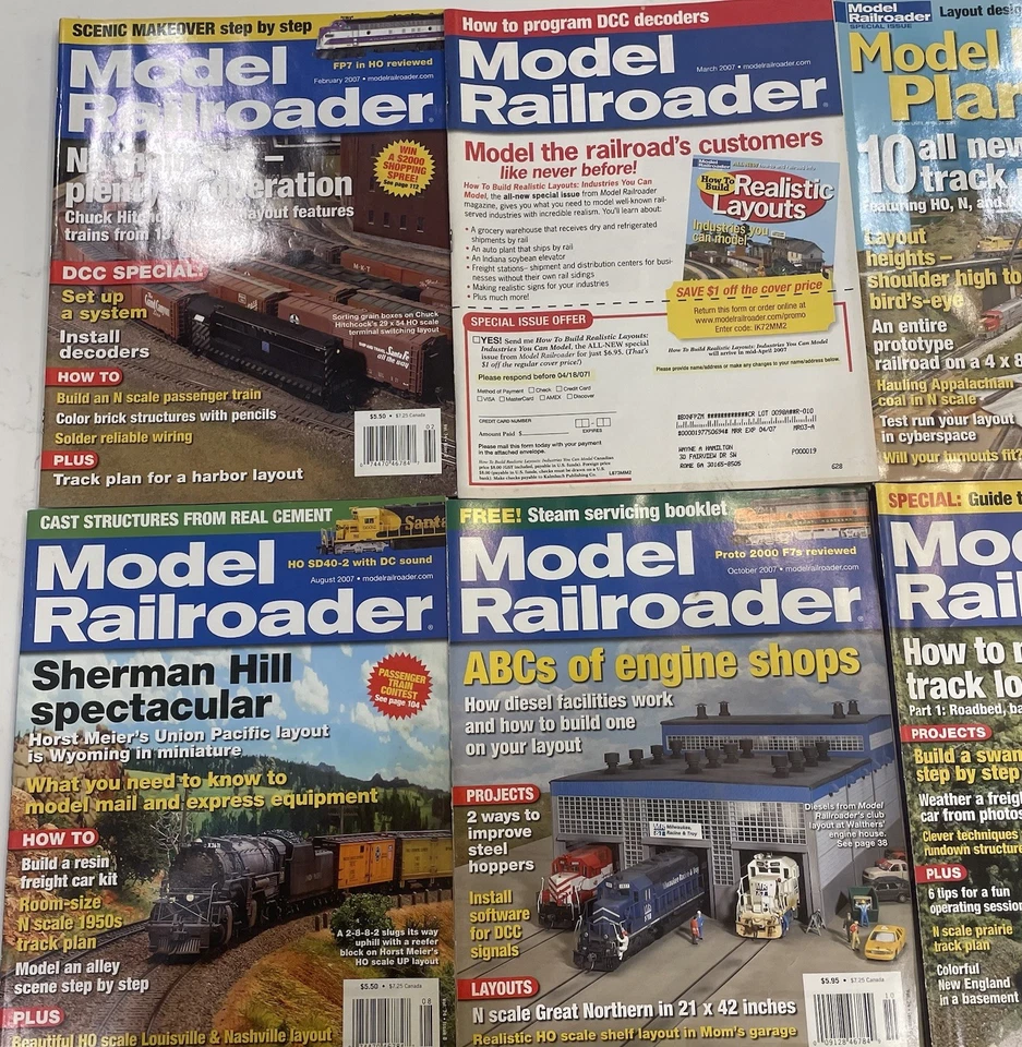 Model Railroader Rod Stewart's Three Rivers City (vol. 74, #12, 12/07) + 6 mos - Image 2 of 4