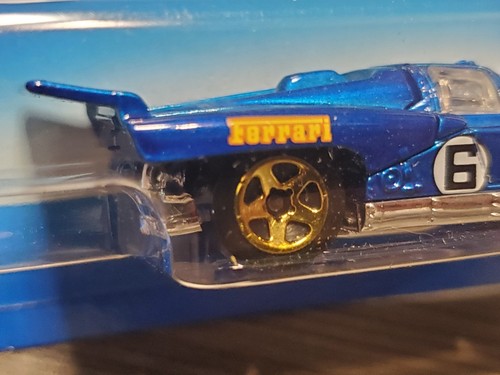 Hot Wheels 2006 First Edition Ferrari 512 M Blue G5SP #005 1:64 Diecast NIP - Picture 7 of 10