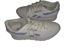 Reebok Vegan Low Top Lace-Up Athletic Sneakers White/Purple Rubber Logo