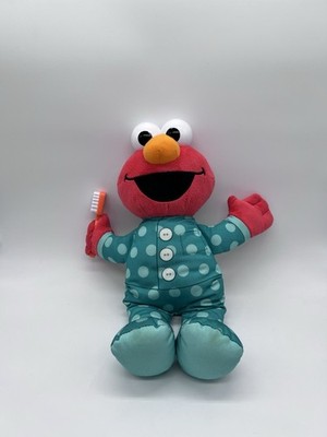 Sesame Street Brushy Brush Toothbrush Elmo Talking 12'' Plush Toy 2019 Hasbro