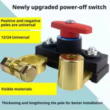 Universal Car Battery Disconnect Isolator Cut Off Switch 12-24V BatteryTerminal.