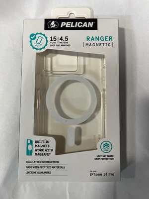 Pelican Ranger Magsafe Series Case For iPhone 14 Pro (6.1'') Only - Clear