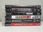 PS3 PLAYSTATION 3 FPS FIRST PERSON SHOOTER LOT OF 6 GAMES