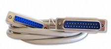 6 Foot DB25 25 Pin Serial Port Cable, Male to Female, RS232, Extension