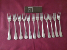 12 fourchettes a Gâteau en métal argenté Christofle modèle America