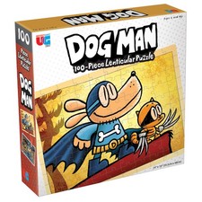 Dog Man Adventures 100-Piece Jigsaw Puzzle for Kids, Ages 6