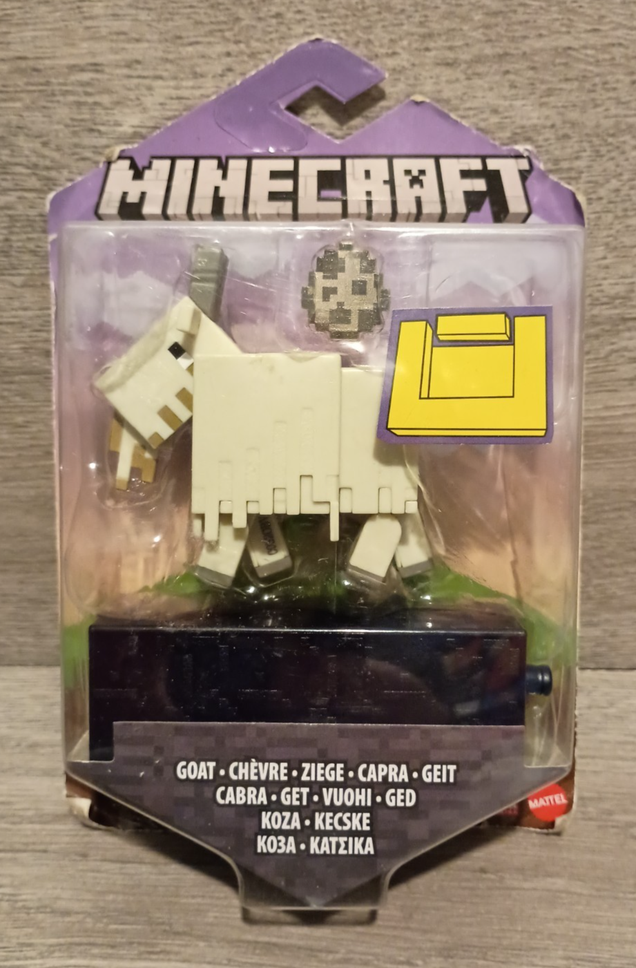 MINECRAFT Mojang Goat Figure Sealed with card wear