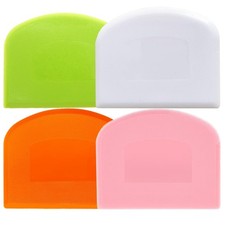 CEWIFO Dough Scraper Bench for Baking, 4 PCs BPA 4 Pcs, Multicolor