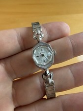 Vintage Hamilton 14K Solid Gold Ladies Watch Manual Wind Running Swiss Beautiful