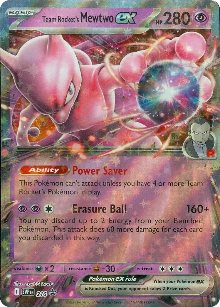 rocket's mewtwo pokemon card 2025 Pokemon Dri EN-Destined Rivals Rocket's Mewtwo EX Ultra Rare PSA 10 213/182