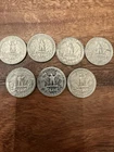 Lot of 7 Constitutional Silver Quarters-1.266 Troy oz Fine Silver Coins