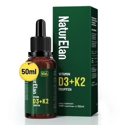 Vitamin D3 K2 hochdosiert Tropfen - 50ml, 1000 I.E. 50 ml (1er Pack) 
