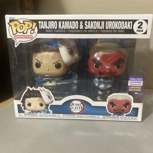 Funko Pop! Demon Slayer Tanjiro and Sakonji 2 Pack Summer Convention 2023