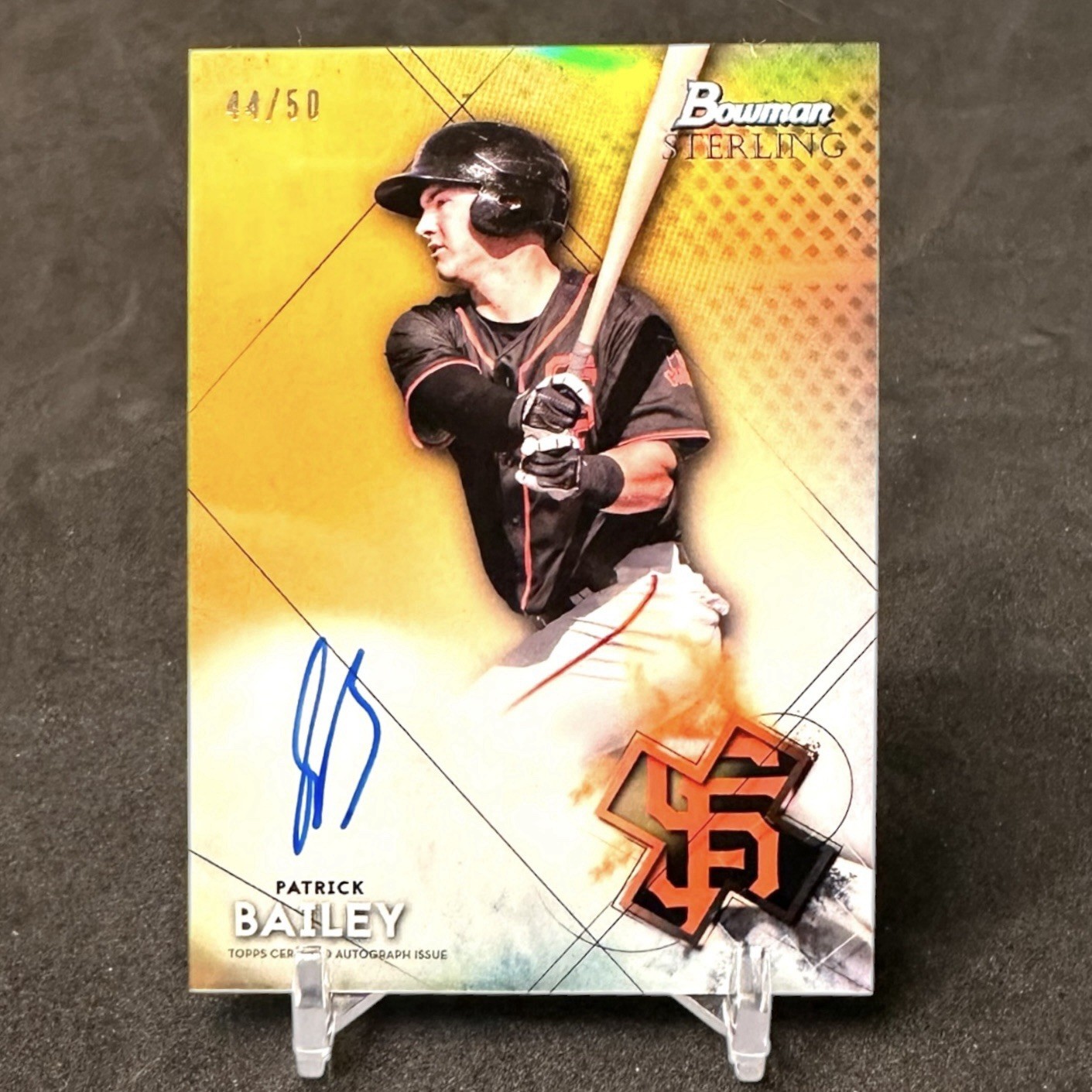 2021 Bowman Sterling Patrick Bailey Gold Refractor Auto /50 #BSPA-PB (AU, RC)