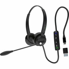 Adesso XtreamP4TTAA Headset w/ Push to Talk  Volume Control