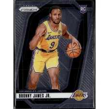Bronny James 2024-25 Panini Prizm #243 Rookie Card RC LeBron James Son NBA. rookie card picture