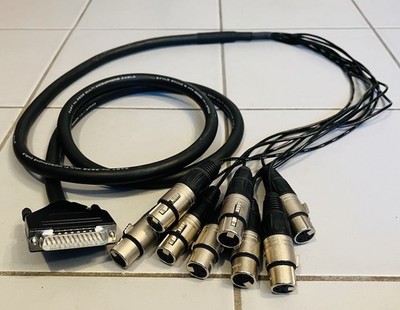 Sub D 25 Mogami Multicore 8x Neutrik XLR female, 2m lang gebraucht Top