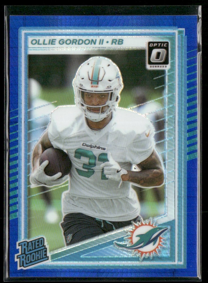 2025 Donruss Optic #218 Ollie Gordon II Blue Scope