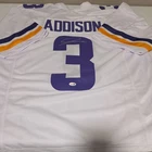 Jordan Addison Minnesota Vikings Signed Football Jersey #3 JSA Witnessed