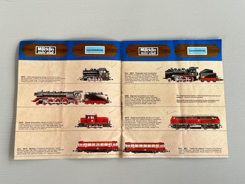 Vintage Marklin Mini Club Catalog 1973 Smallest Electric Railroad Train Ad - Picture 4 of 9