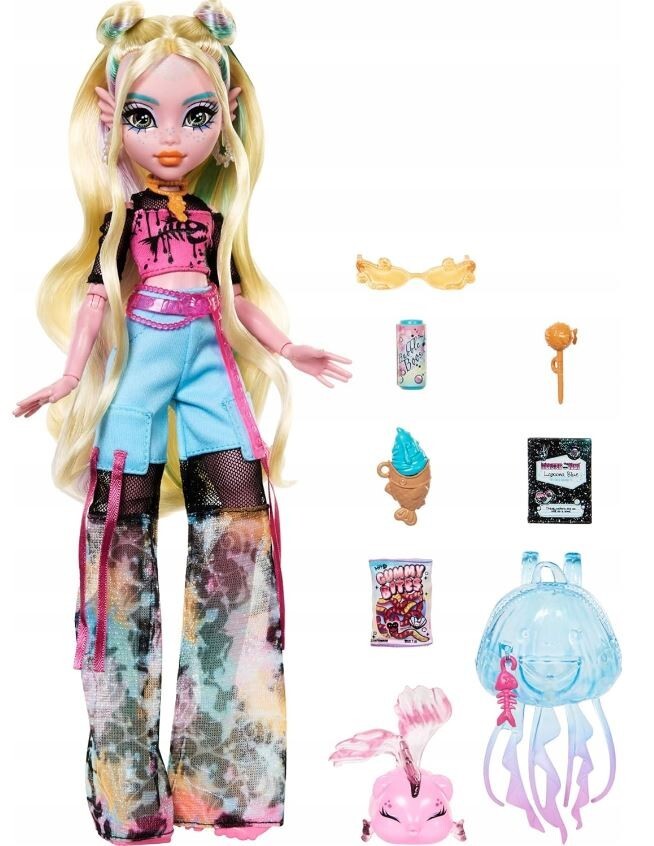 MONSTER HIGH Lagoona Blue DOLL + Neptune fish pet HXH75 Mattel | eBay