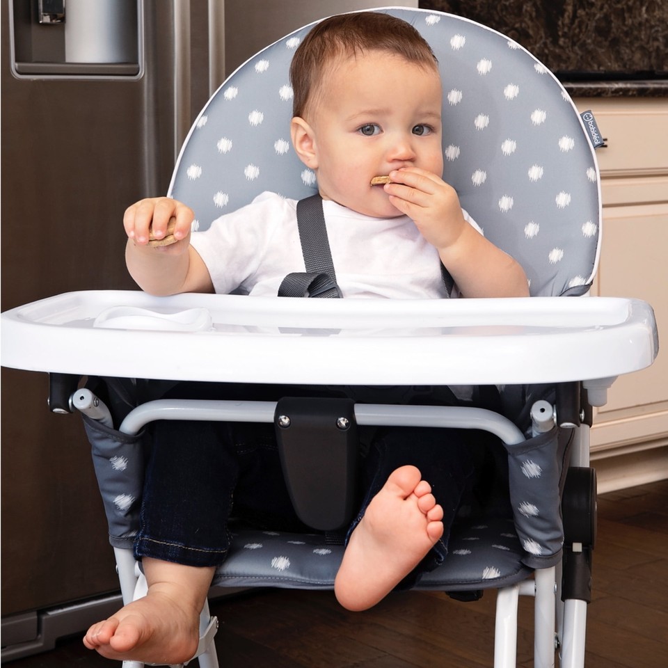 Portable Baby High Chairs Plastic Removable Wipeable Seat Cover Unisex