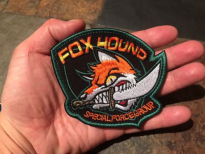 FOX HOUND Special Force Metal Gear Tactical Embroider Hook/Lp Patch | 