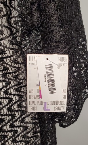 Lularoe Shirley Kimono (Size Large) Color Black, NWT, FREE SHIPPING! 📦 (0019) - Picture 4 of 5