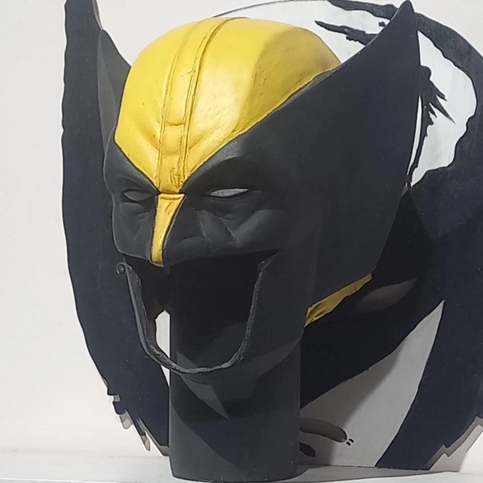 Wolverine V2 Mask Latex Cowl Cosplay Costume Prop Adult Size - Image 3 of 4