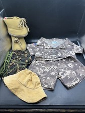 Build-A-Bear BAB Military Camo Army Outfit Clothes With Hat Boxers And Boots