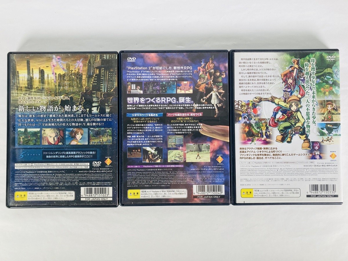 PS2 Dark Cloud 1 2 Chronicle Rogue Galaxy 3 Games Sony RPG